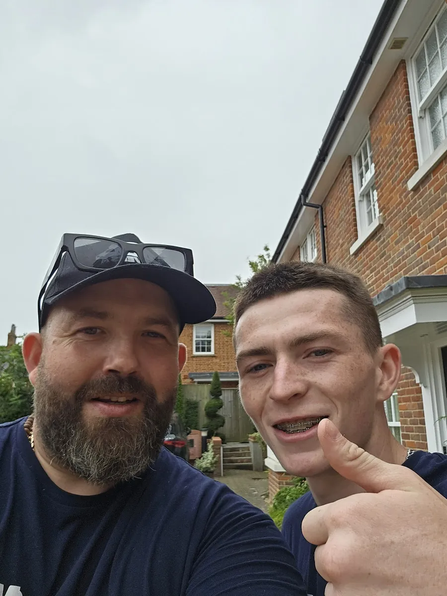 Dave and a crew member, job done – Selfie after a completed move – MV Movers